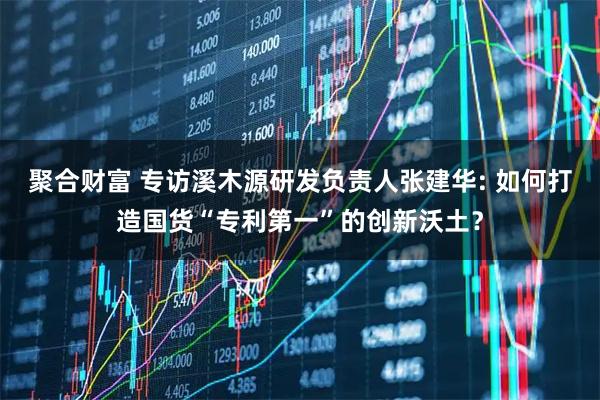 聚合财富 专访溪木源研发负责人张建华: 如何打造国货“专利第一”的创新沃土？