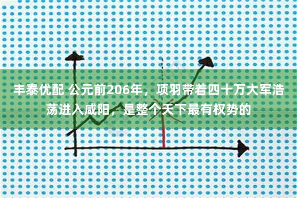 丰泰优配 公元前206年，项羽带着四十万大军浩荡进入咸阳，是整个天下最有权势的