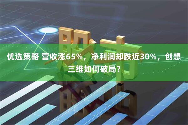 优选策略 营收涨65%，净利润却跌近30%，创想三维如何破局？