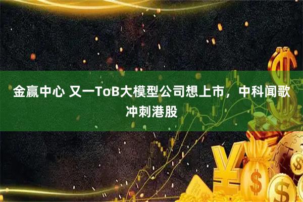 金赢中心 又一ToB大模型公司想上市，中科闻歌冲刺港股